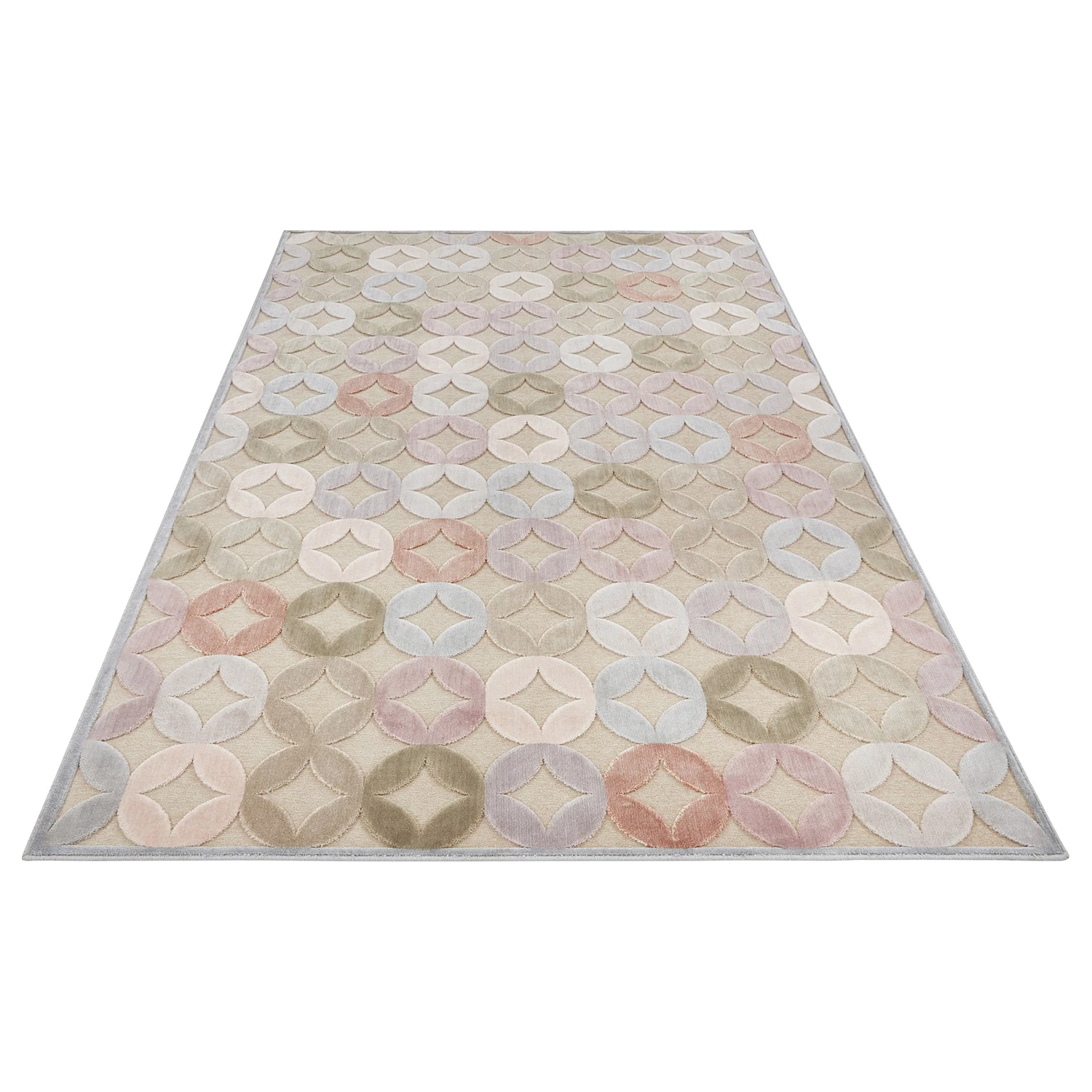 ELLE DECORATION Tapis Chiers - Viscose - Sable / Violet - 200 x 300 cm 5 ELLE DECORATION Tapis Chiers - Viscose - Sable / Violet - 200 x 300 cm – Image 3