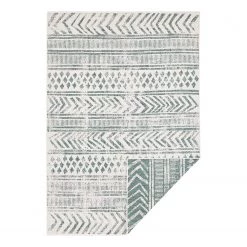Northrugs Tapis extérieur Biri - Réversible -Fibres synthétiques - Vert turquoise - 200 x 290 cm
