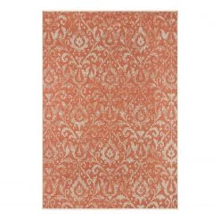Northrugs Tapis extérieur Hatta - Fibres synthétiques - Terre cuite - 200 x 290 cm