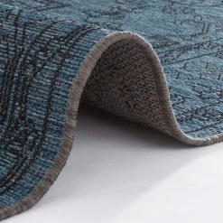 Northrugs Tapis de couloir Tyros - Fibres synthétiques - Bleu jean -Tapis Soldes Boutique 1000194929 191220 07104100804 DETAILS P000000001000194929