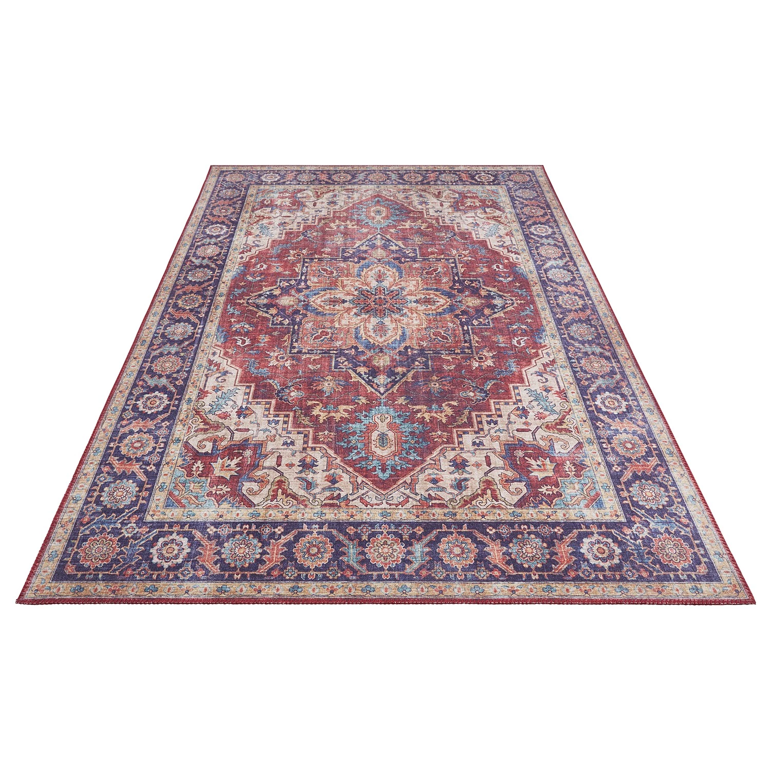 Nouristan Tapis Anthea - Tissu - Brun rouge - 80 x 150 cm 5 Nouristan Tapis Anthea - Tissu - Brun rouge - 80 x 150 cm – Image 3