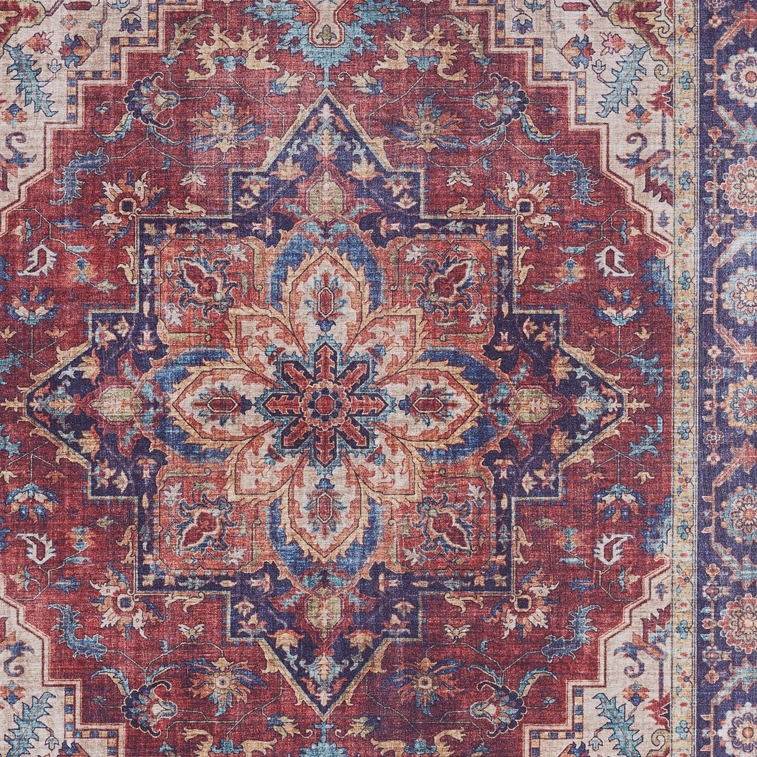 Nouristan Tapis Anthea - Tissu - Brun rouge - 80 x 150 cm 6 Nouristan Tapis Anthea - Tissu - Brun rouge - 80 x 150 cm – Image 4