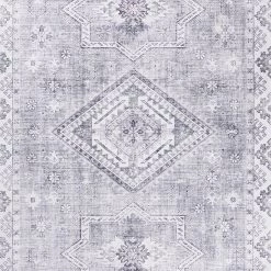 Nouristan Tapis Gratia - Tissu - Gris lumineux - 80 x 150 cm -Tapis Soldes Boutique 1000195328 191219 07023600291 DETAILS P000000001000195328