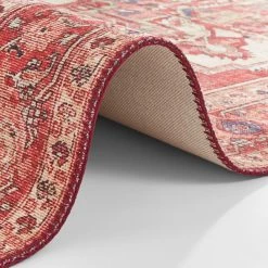 Nouristan Tapis Leta - Tissu - rouge orient - 120 x 160 cm -Tapis Soldes Boutique 1000195402 191219 07031000616 DETAILS P000000001000195402