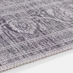 Nouristan Tapis de couloir Carme - Tissu - Ardoise -Tapis Soldes Boutique 1000195404 191219 07031100626 DETAILS P000000001000195404