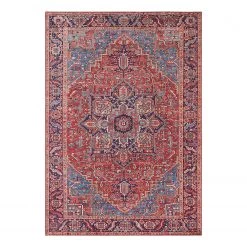 Nouristan Tapis Amata - Tissu - rouge orient - 200 x 290 cm