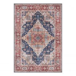 Nouristan Tapis Sylla - Tissu - Bleu marine - 160 x 230 cm