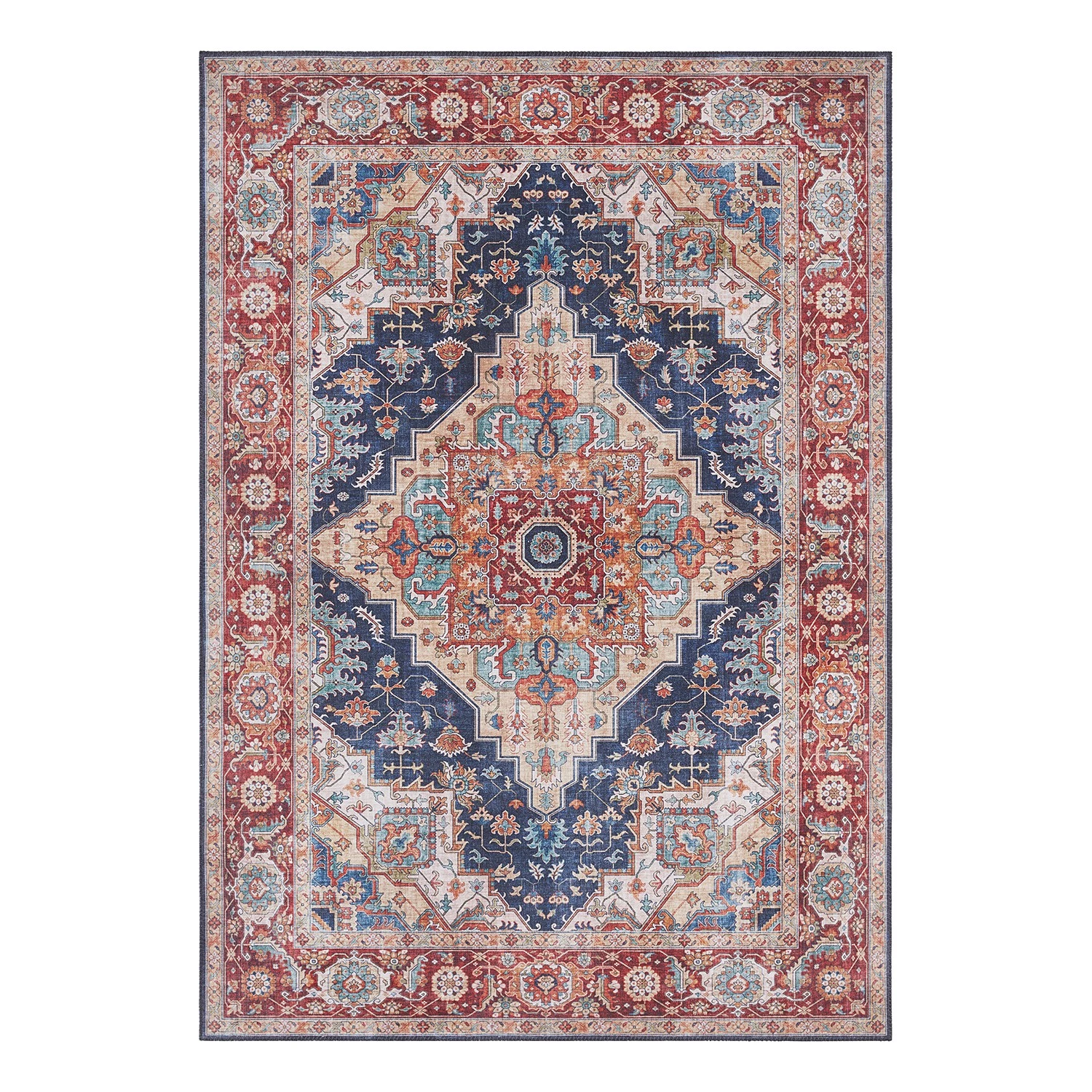 Nouristan Tapis Sylla - Tissu - Bleu marine - 160 x 230 cm 3 Nouristan Tapis Sylla - Tissu - Bleu marine - 160 x 230 cm