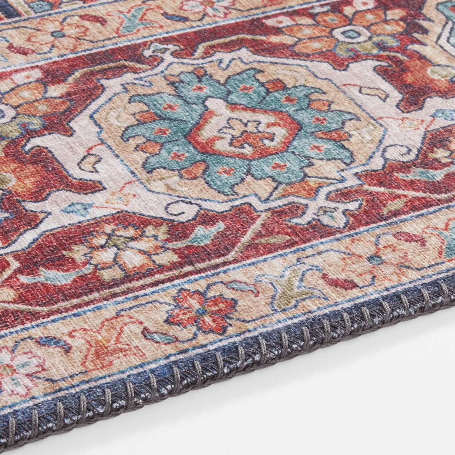 Nouristan Tapis Sylla - Tissu - Bleu marine - 160 x 230 cm 7 Nouristan Tapis Sylla - Tissu - Bleu marine - 160 x 230 cm – Image 5