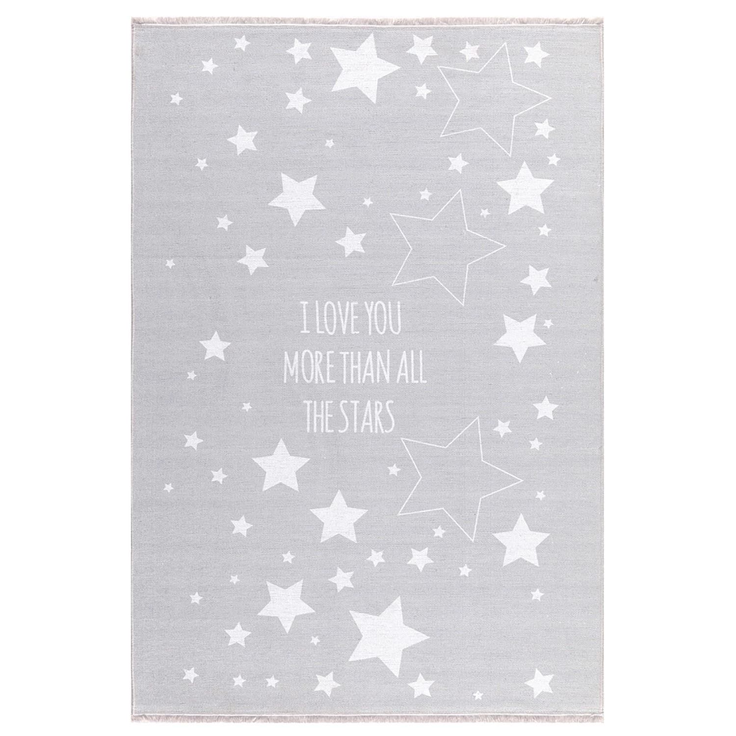 Happy Rugs Tapis enfant Stars - Fibres synthétiques - Gris clair - 100 x 160 cm 3 Happy Rugs Tapis enfant Stars - Fibres synthétiques - Gris clair - 100 x 160 cm
