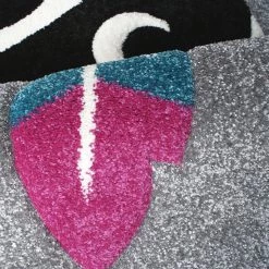 Svanhilde Tapis enfant Raton laveur Mukki - Microfibre - Gris / Noir -Tapis Soldes Boutique 1000197993 200110 11241000207 DETAILS P000000001000197993