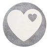 ByGraziela Tapis enfant rond Cœur - Fibres synthétiques - Gris -Tapis Soldes Boutique 1000197998 200110 11241200224 IMAGE P000000001000197998