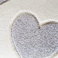 ByGraziela Tapis enfant rond Cœur - Fibres synthétiques - Gris -Tapis Soldes Boutique 1000197998 200110 11241200226 DETAILS P000000001000197998