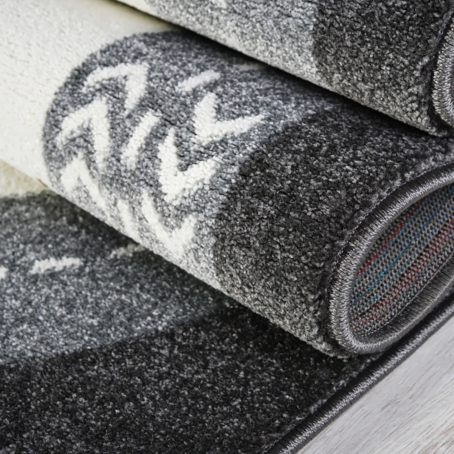 Happy Rugs Tapis enfant Playtime - Fibres synthétiques - Gris / Crème 6 Happy Rugs Tapis enfant Playtime - Fibres synthétiques - Gris / Crème – Image 4