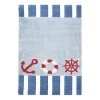 Happy Rugs Tapis enfant En haute mer 1 - Fibres synthétiques - Bleu / Rouge - 120 x 180 cm