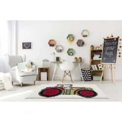 Happy Rugs Tapis enfant Tracteur - Fibres synthétiques - Multicolore -Tapis Soldes Boutique 1000198031 200514 14232800009 MOOD DETAILS P000000001000198031 mood
