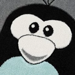 Svanhilde Tapis enfant Pingouin Elliot - Microfibre - Gris / Noir -Tapis Soldes Boutique 1000198035 211006 14392100041 DETAILS P000000001000198035