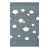 Happy Rugs Tapis enfant Sky Cloud - Fibres synthétiques - Gris menthe - 160 x 230 cm -Tapis Soldes Boutique 1000198058 210910 15002700063 IMAGE P000000001000198058