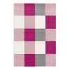 Happy Rugs Tapis enfant Checkerboard - Fibres synthétiques - Rose - 160 x 230 cm