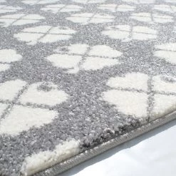 ByGraziela Tapis enfant Trèfle - Fibres synthétiques - Blanc gris -Tapis Soldes Boutique 1000198076 200110 11243700447 DETAILS P000000001000198076