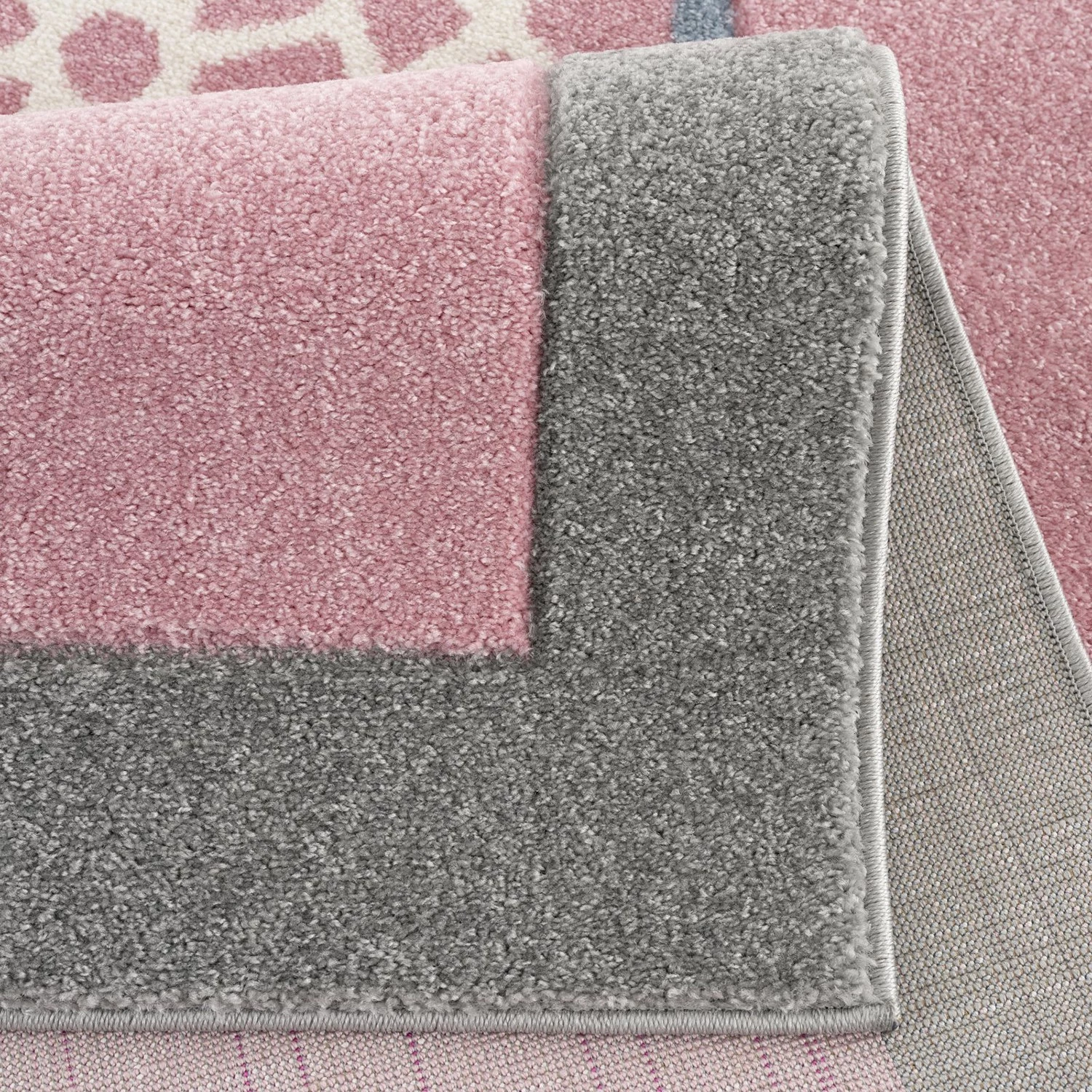 Happy Rugs Tapis enfant Attrape-rêves - Fibres synthétiques - Rose / Gris clair 7 Happy Rugs Tapis enfant Attrape-rêves - Fibres synthétiques - Rose / Gris clair – Image 5