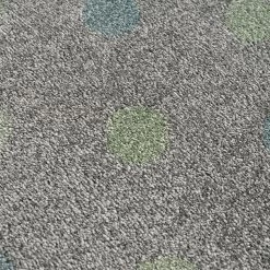 Happy Rugs Tapis enfant Confetti - Fibres synthétiques - Gris / Vert menthe - 120 x 180 cm -Tapis Soldes Boutique 1000198110 210910 15003300199 DETAILS P000000001000198110