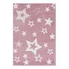Happy Rugs Tapis enfant Galaxy - Fibres synthétiques - Rose / Blanc - 160 x 230 cm