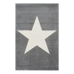 Happy Rugs Tapis enfant Shootingstar - Fibres synthétiques - Gris / Crème - 160 x 230 cm