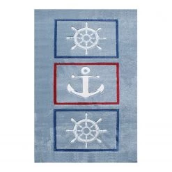 Happy Rugs Tapis enfant En haute mer 3 - Fibres synthétiques - Bleu - 120 x 180 cm