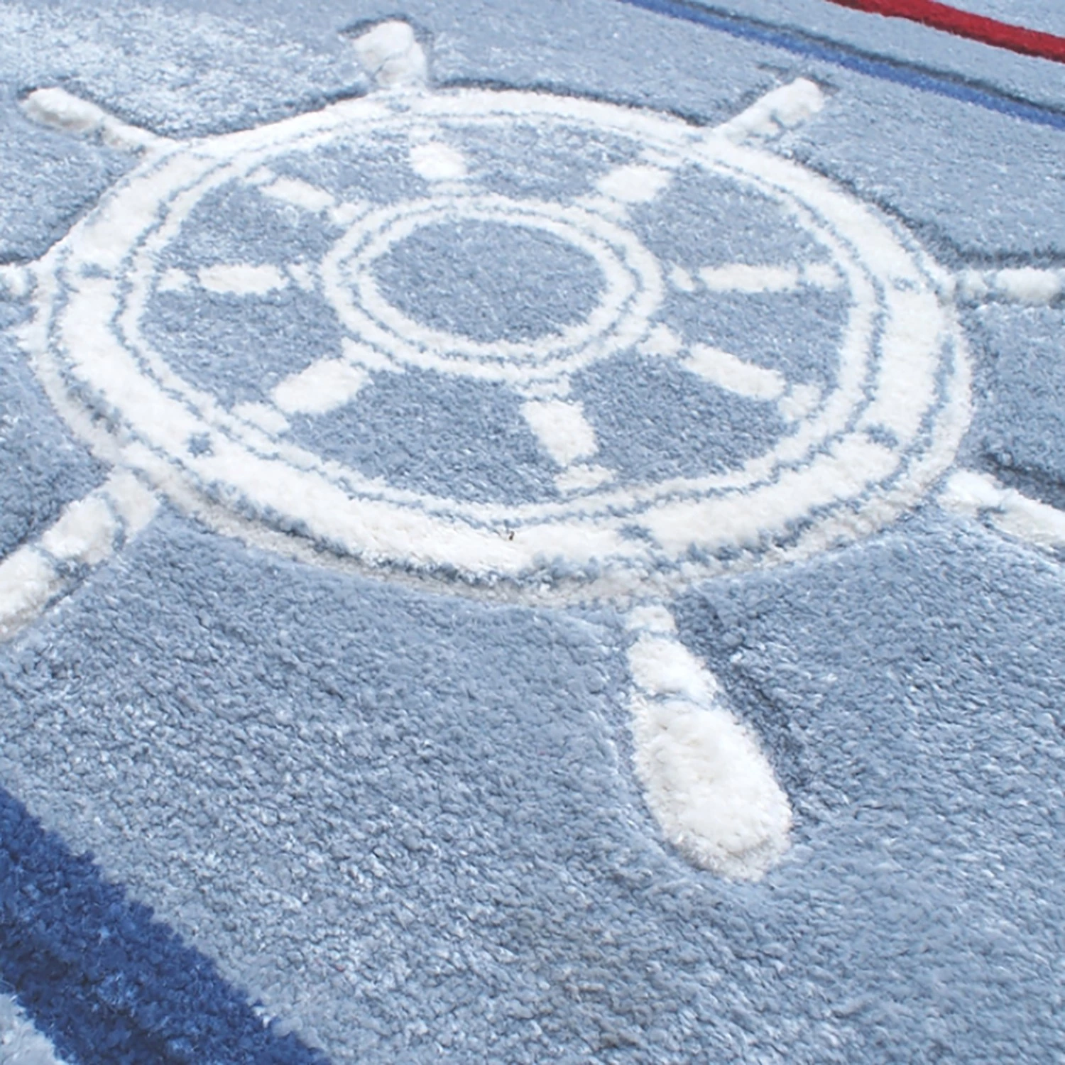 Happy Rugs Tapis enfant En haute mer 3 - Fibres synthétiques - Bleu - 120 x 180 cm 4 Happy Rugs Tapis enfant En haute mer 3 - Fibres synthétiques - Bleu - 120 x 180 cm – Image 2