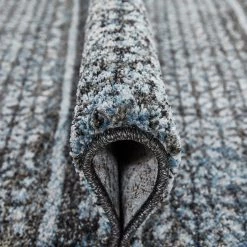 Luxor living Tapis San Fernando - Fibres synthétiques - Gris pigeon / Noir - 133 x 190 cm -Tapis Soldes Boutique 1000210117 220616 080 DETAILS P000000001000210117