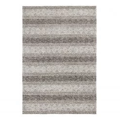 Luxor living Tapis en laine Aalborg - Laine - Crème / Gris - 130 x 190 cm