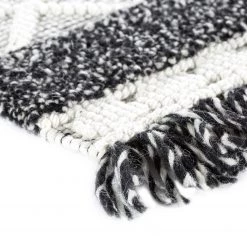 Luxor living Tapis en laine Fano - Laine - Crème / Noir - 130 x 190 cm -Tapis Soldes Boutique 1000210133 211201 14160900228 DETAILS P000000001000210133