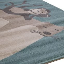 Top Square Tapis enfant Weely I - Fibres synthétiques - Bleu layette -Tapis Soldes Boutique 1000214210 210115 09411300002 DETAILS P000000001000214210