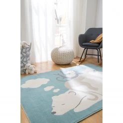 Top Square Tapis enfant Weely I - Fibres synthétiques - Bleu layette -Tapis Soldes Boutique 1000214210 210121 11491300002 DETAILS P000000001000214210