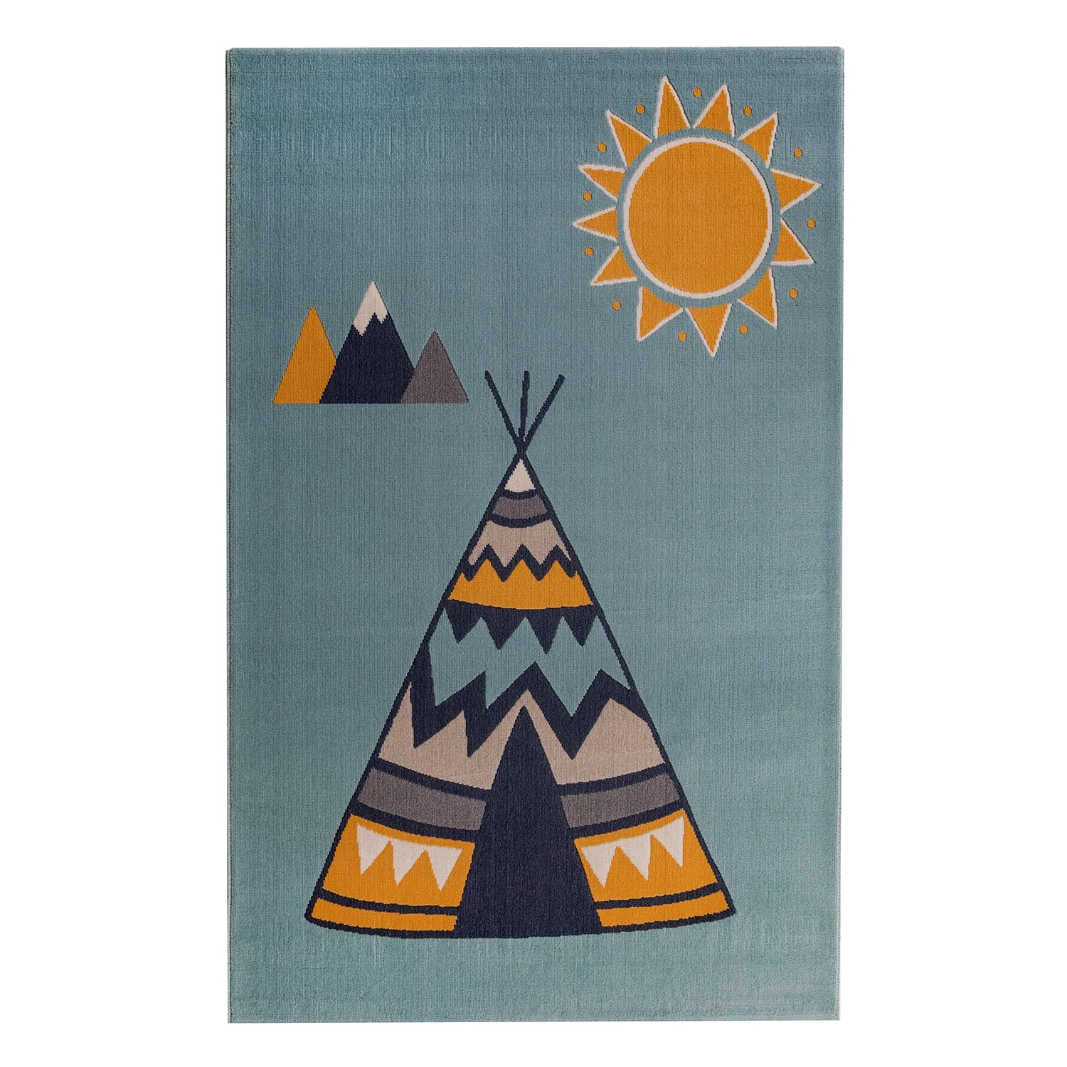 Top Square Tapis enfant Weely X - Fibres synthétiques - Bleu layette 3 Top Square Tapis enfant Weely X - Fibres synthétiques - Bleu layette