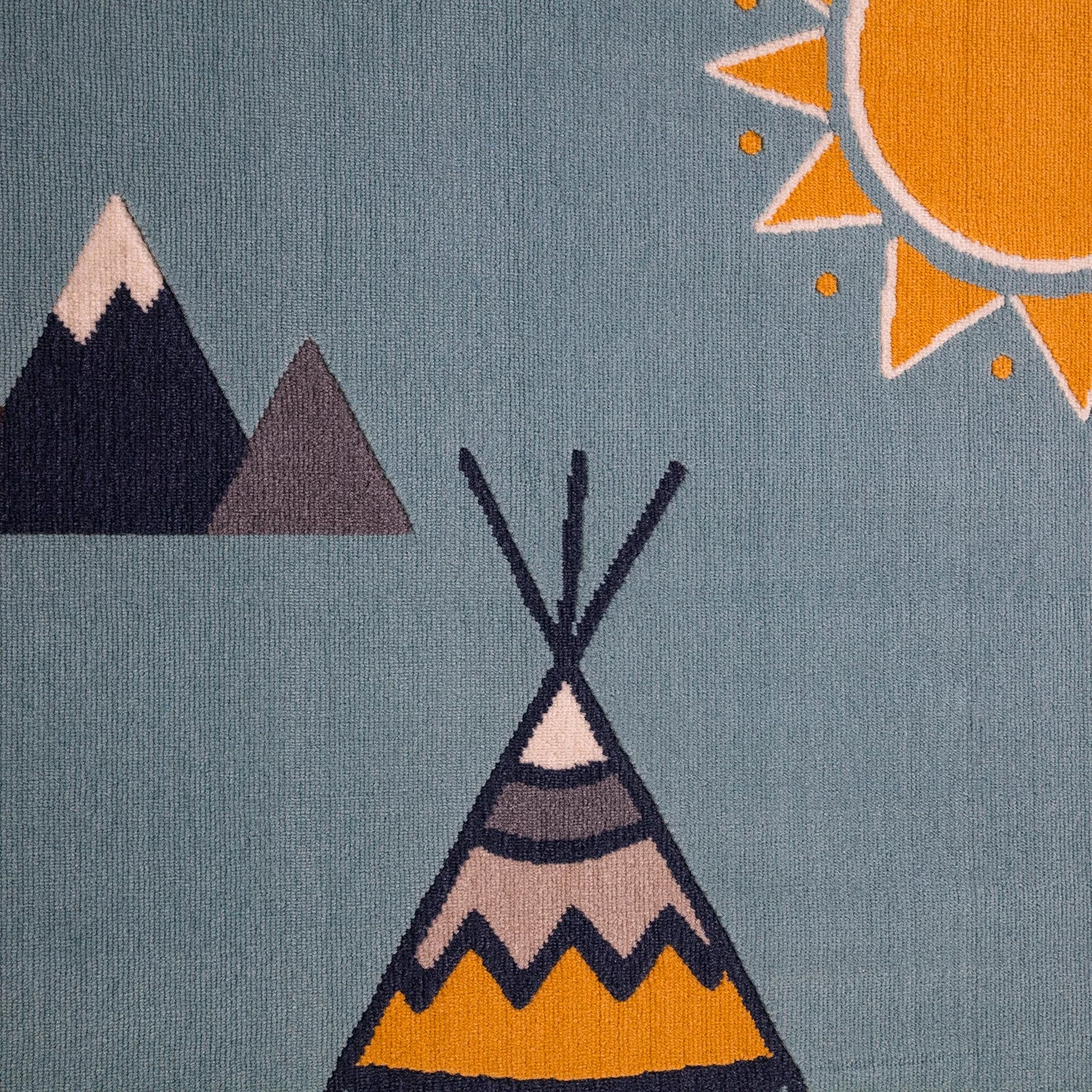 Top Square Tapis enfant Weely X - Fibres synthétiques - Bleu layette 8 Top Square Tapis enfant Weely X - Fibres synthétiques - Bleu layette – Image 6