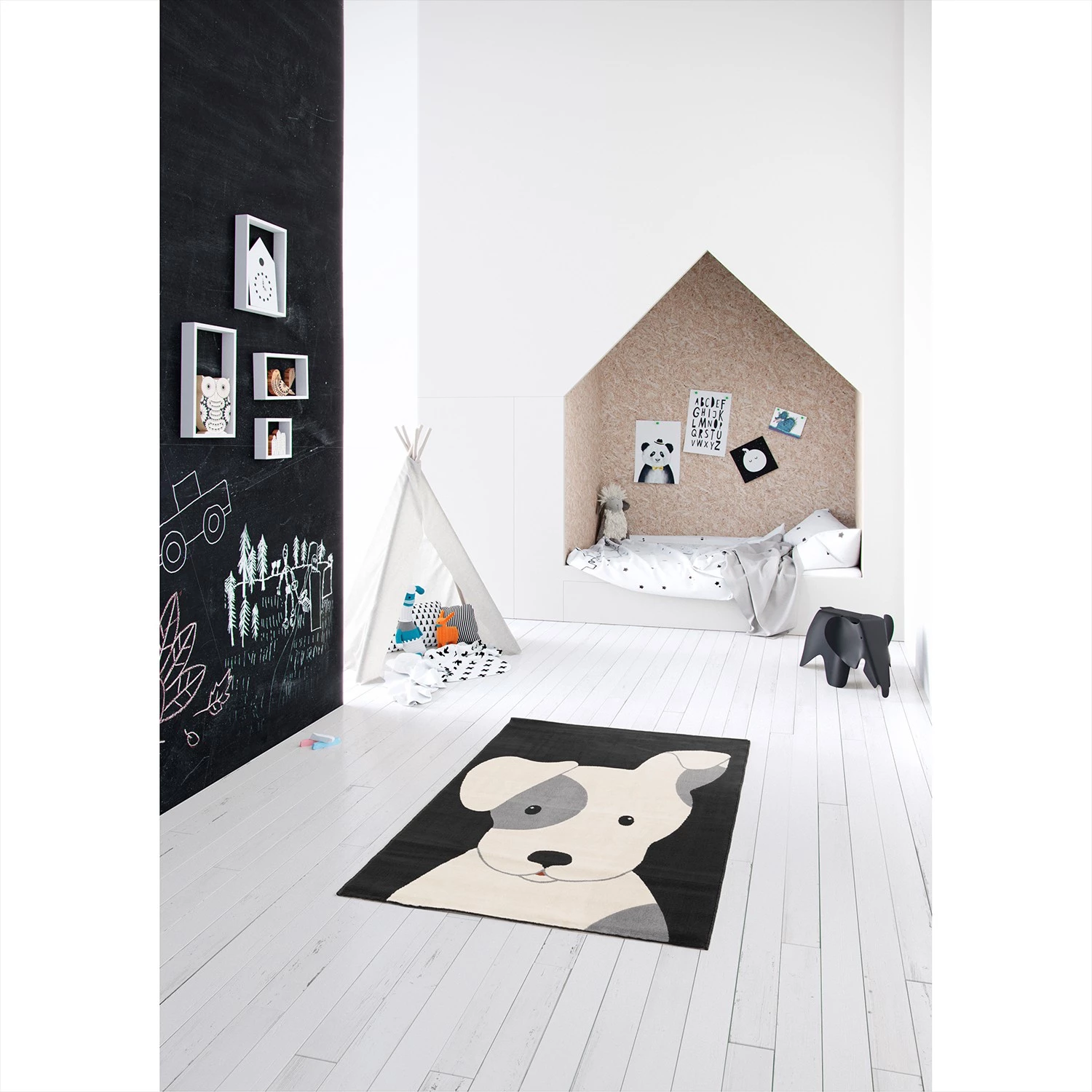 Top Square Tapis enfant Weely IX - Fibres synthétiques - Multicolore 4 Top Square Tapis enfant Weely IX - Fibres synthétiques - Multicolore – Image 2