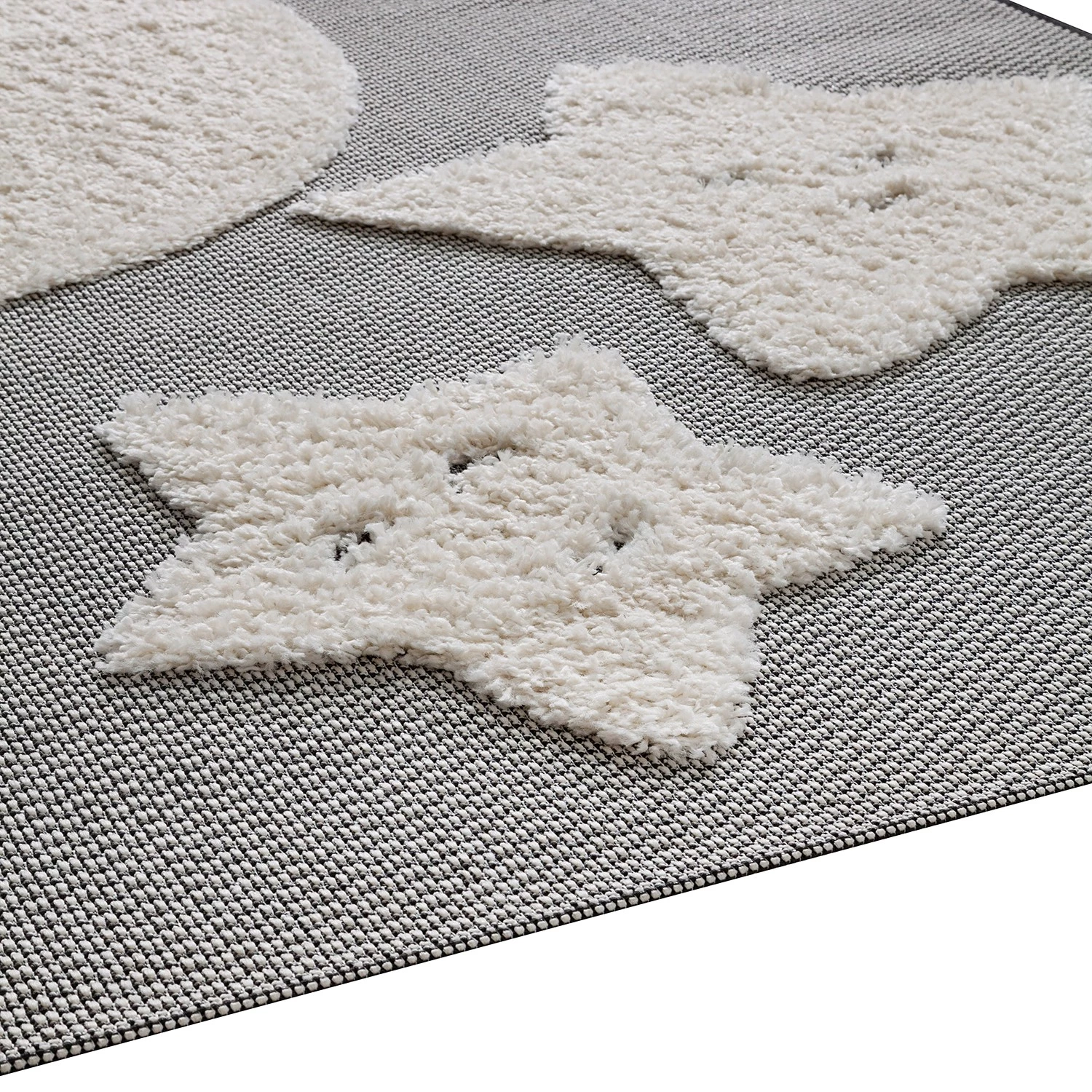 Top Square Tapis enfant Orincles II - Fibres synthétiques - Gris 4 Top Square Tapis enfant Orincles II - Fibres synthétiques - Gris – Image 2