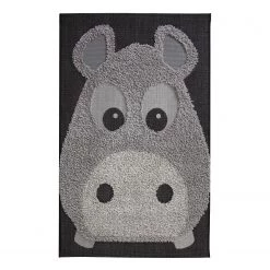 Top Square Tapis enfant Vendee VII - Fibres synthétiques - Noir