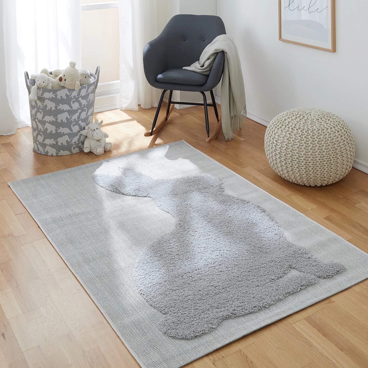 Top Square Tapis enfant Vendee VI - Fibres synthétiques - Gris 6 Top Square Tapis enfant Vendee VI - Fibres synthétiques - Gris – Image 4