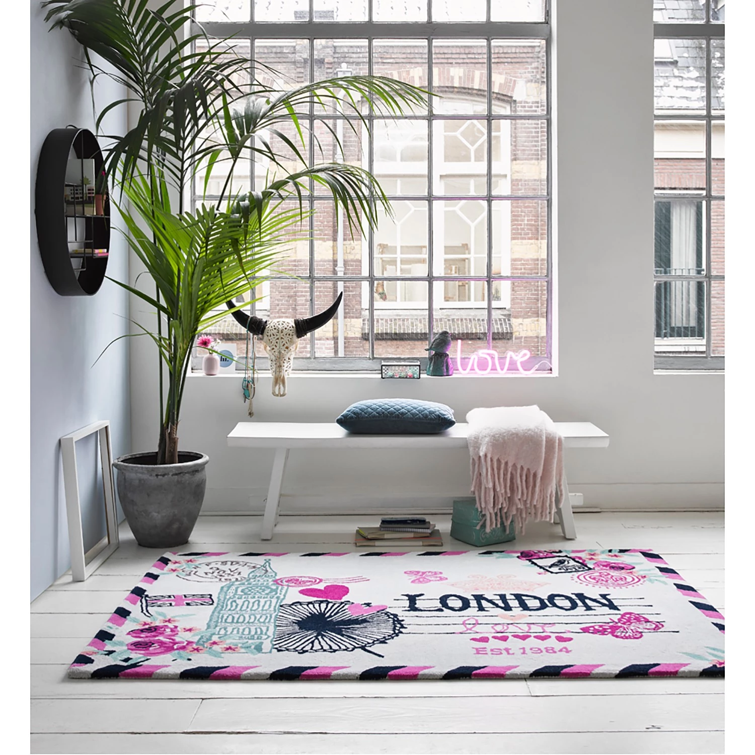 Accessorize Tapis en laine Metropolis I - Laine vierge - Multicolore - 130 x 190 cm 5 Accessorize Tapis en laine Metropolis I - Laine vierge - Multicolore - 130 x 190 cm – Image 3