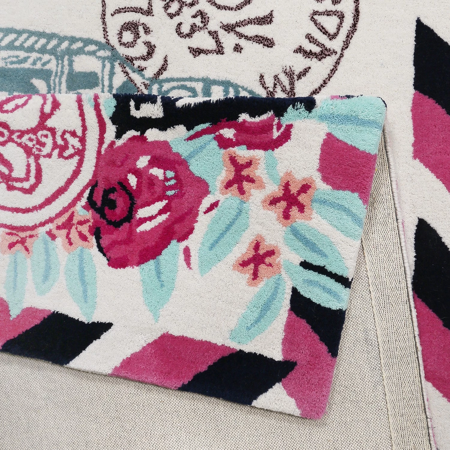 Accessorize Tapis en laine Metropolis I - Laine vierge - Multicolore - 130 x 190 cm 9 Accessorize Tapis en laine Metropolis I - Laine vierge - Multicolore - 130 x 190 cm – Image 7