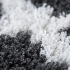 Luxor living Tapis épais Pula I - Polyester - Anthracite / Blanc - 120 x 170 cm -Tapis Soldes Boutique 1000220661 200819 16212900217 DETAILS P000000001000220661