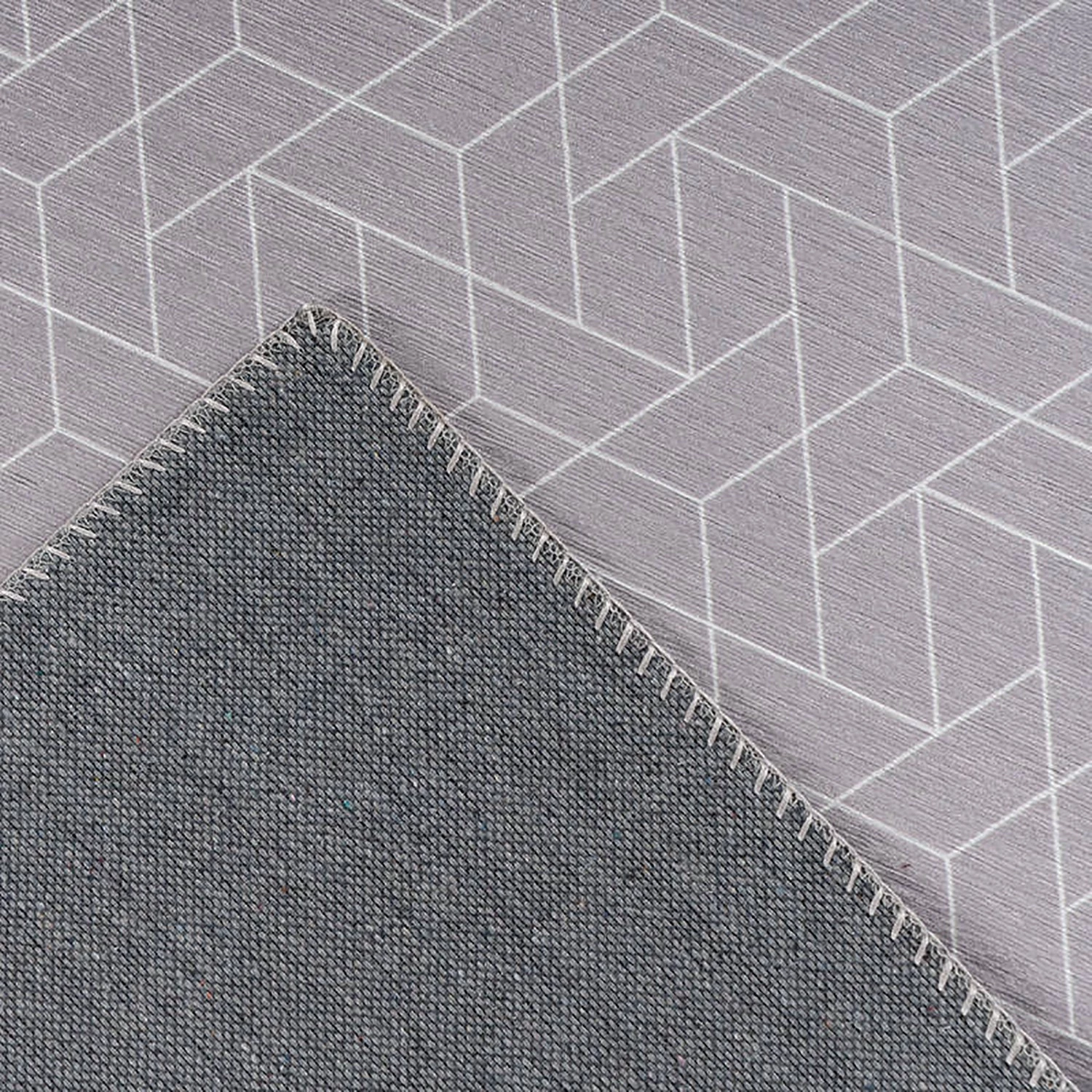 Kayoom Tapis Florence - Polyester - Gris / Blanc - 80 x 150 cm 7 Kayoom Tapis Florence - Polyester - Gris / Blanc - 80 x 150 cm – Image 5