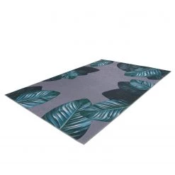 Kayoom Tapis Tropical - Polyester - Noir / Vert - 80 x 150 cm -Tapis Soldes Boutique 1000223873 200909 06465102396 DETAILS P000000001000223873