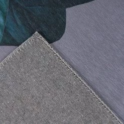 Kayoom Tapis Tropical - Polyester - Noir / Vert - 80 x 150 cm -Tapis Soldes Boutique 1000223873 200909 06465302397 DETAILS P000000001000223873