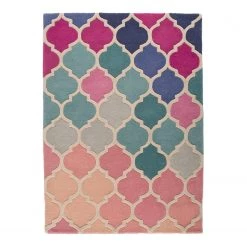 Flair Rugs Tapis en laine Rosella II - Laine - Multicolore - 120 x 170 cm