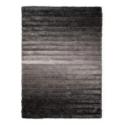 Flair Rugs Tapis épais Ombre - Polyester - Gris - 160 x 230 cm