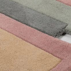 Flair Rugs Tapis de couloir en laine Collage - Laine - Beige / Rose - 60 x 230 cm -Tapis Soldes Boutique 1000230075 211018 09471400058 DETAILS P000000001000230075